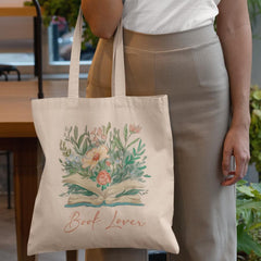 Book with Glasses in Poppy Wreath Design