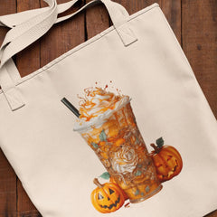 Halloween Coffee Pumpkin Spice Fall Pattern Design
