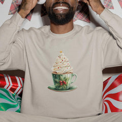Christmas Chocolate Drink Star Pattern Design