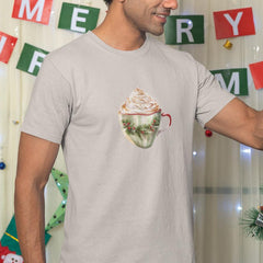 Christmas Chocolate Drink Mistletoe Pattern Design