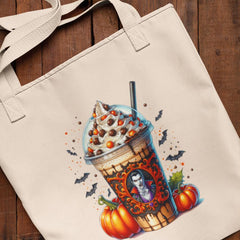 Halloween Coffee Vampire Fall Pattern Design