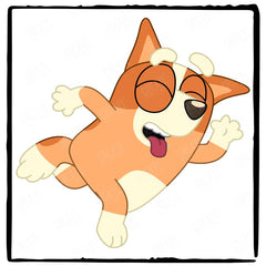 BLUEY BINGO Running Happy Blue Kids TV Design