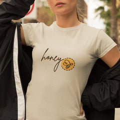 Bee Honey Text Bumblebee Pattern Design