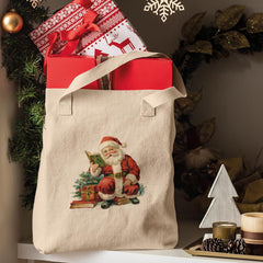 Christmas Santa Bookworm Gifts Pattern Design