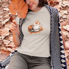Halloween Coffee Pumpkin Spice Cinnamon Pattern Design