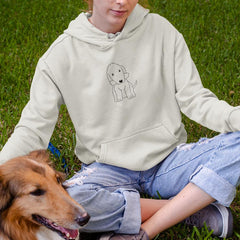 Cute Dog Bedlington Outline Animal Lover