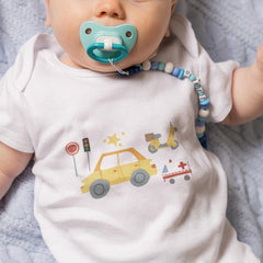 Cartoon Yellow Cars Traffic Kids Baby Pattern Design