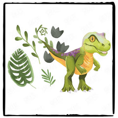 Dinosaur Dinos Trex Leaf Kids Baby Pattern Design