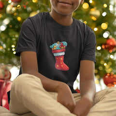 Cute Presents Stocking Kids Christmas Design