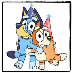 Birthday Happy Bluey And Bingo Huggin