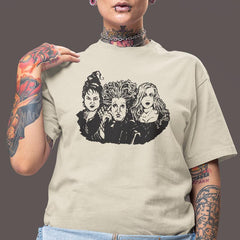 Hocus Pocus Sanderson Sisters Lino Cut Sketch Halloween Design