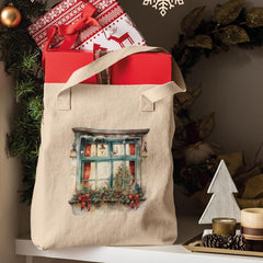 Christmas Tree Window Gifts Pattern Design