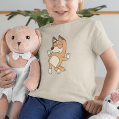 BLUEY Mum Chilli Dancing Happy Blue Kids TV Design