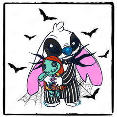 Halloween Stitch Nightmare Before Christmas Kids Cartoon Design