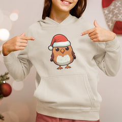 Cute Bird In Hat With Christmas Tree Kids Christmas Character Design