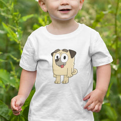 BLUEY Buddy Smiling Happy Blue Kids TV Design