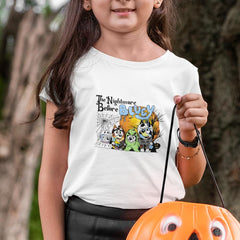 BLUEY Halloween The Nightmare Before Bluey Red Moon Design