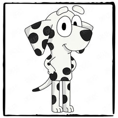 BLUEY Chloe Happy Blue Kids TV Design