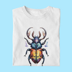 Watercolour Stag Beetle Design