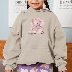 Cute Pink Elephant Car Pattern Design