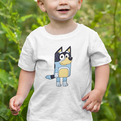 BLUEY Dad Bandit Standing Happy Blue Kids TV Design