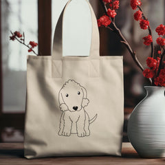 Cute Dog Bedlington Outline Animal Lover