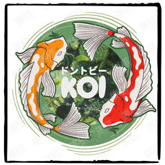 Koi Fish Aesthetic Pattern Design