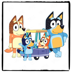 BLUEY Family Blue Kids TV Design