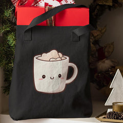 Cute Smiley Mug of Hot Chocolate with Marshmallows Kids Christmas Character Design
