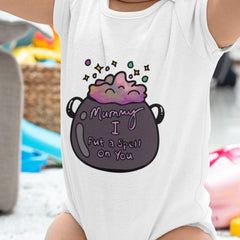Mummy I Put A Spell On You Pink Cauldron Halloween Design
