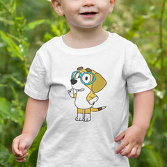 BLUEY Honey Waving Left Blue Kids TV Design