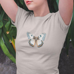 Beautiful White-Blue Butterfly Pattern Design