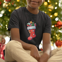 Cute Gift Stocking Kids Christmas Design