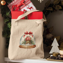 Christmas Snowglobe Aesthetic Pattern Design