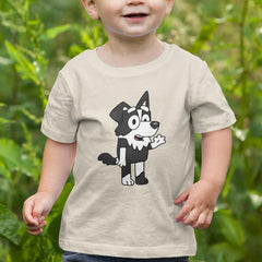 BLUEY Mackenzie Standing Waving Blue Kids TV Design