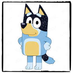 BLUEY Bandit Dad Standing Blue Kids TV Design