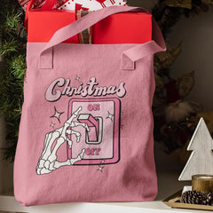 Christmas ON Lights Switch Skeleton Hand Pink Funky Christmas Design