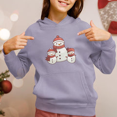 Cute Snowman Family Kids Christmas Character Design