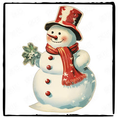 Christmas Cute Snowman Pattern Design