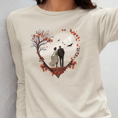 Young Couple in a Heart Shape Wedding Design