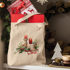 Christmas Red Candles Pattern Design