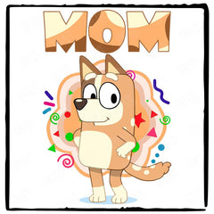 BLUEY Mom Chilli Blue Kids TV Design