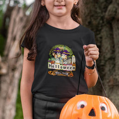BLUEY Halloween Sign Pumpkins Trick or Treat Design