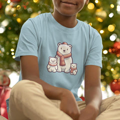 Cute Polar Bear With Christmas Tree Kids Christmas Character Design
