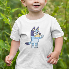 BLUEY Waving Happy Blue Kids TV Design