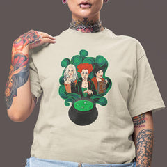 Hocus Pocus Sister Witches Green Cauldron Design