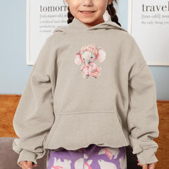 Cute Pink Elephant Ready To Sleep Pattern Design