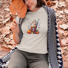 Halloween Coffee Vampire Fall Pattern Design