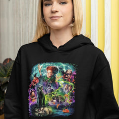 Hocus Pocus Characters Vibrant Halloween Design
