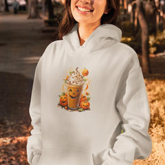 Halloween Coffee Pumpkin Spice Chockolate Chip Fall Pattern Design